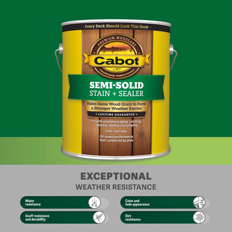 Cabot Semi-Solid Tintable Neutral Base Oil-Based Alkyd Stain and Sealer 7.25 fl. oz.
