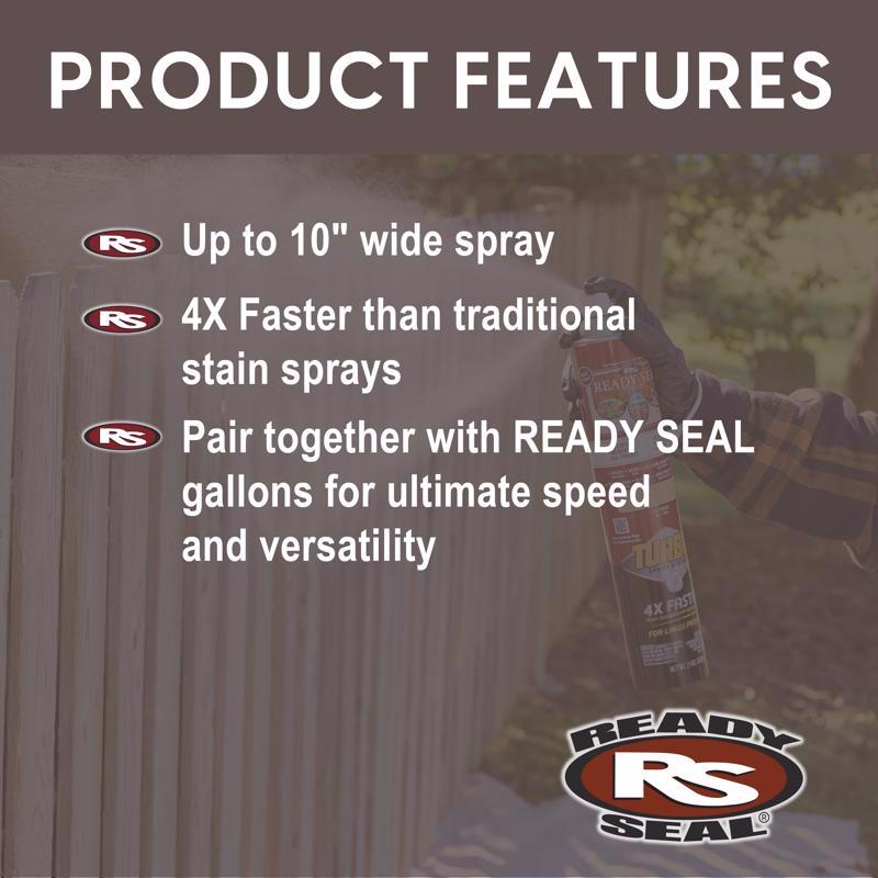 Ready Seal Turbo Spray Dark Walnut Wood Stain 24 oz