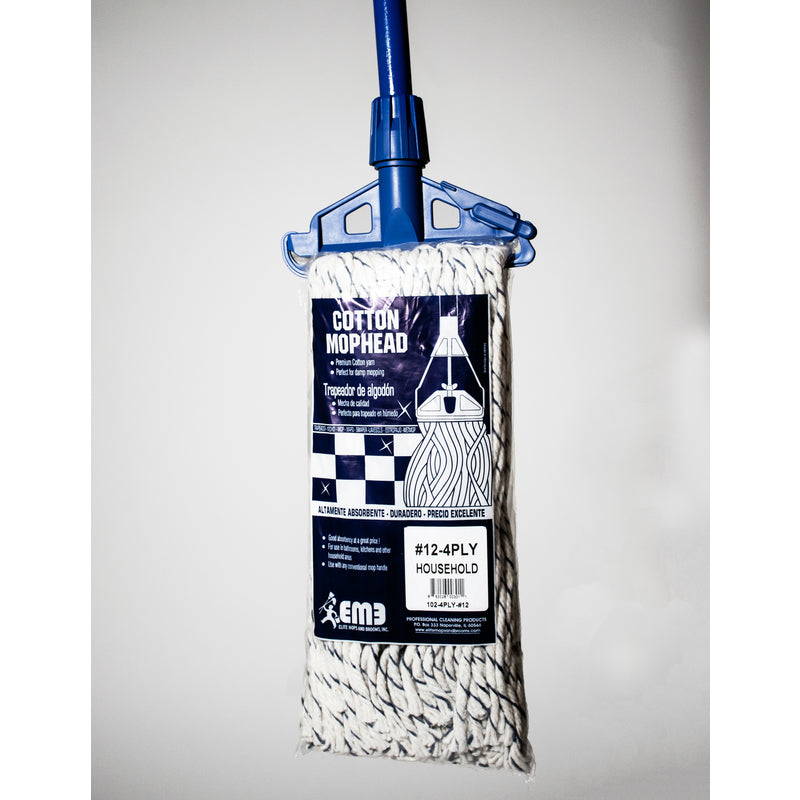 Elite Mops and Brooms #12 Cut End Cotton Mop Refill 1 pk