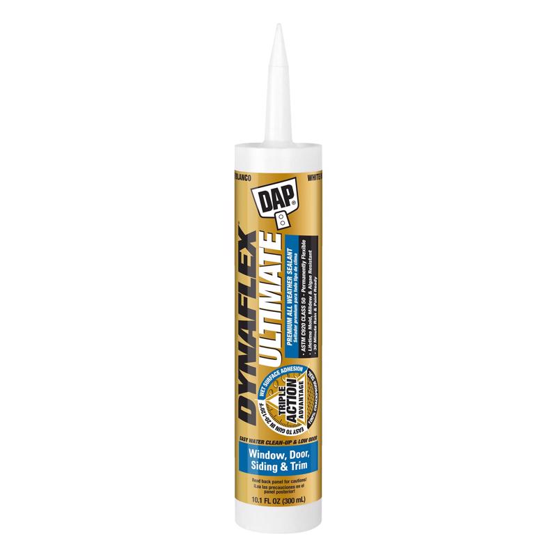 DAP Dynaflex Ultimate White Premium Latex Window and Door Caulk Sealant 10.1 oz.