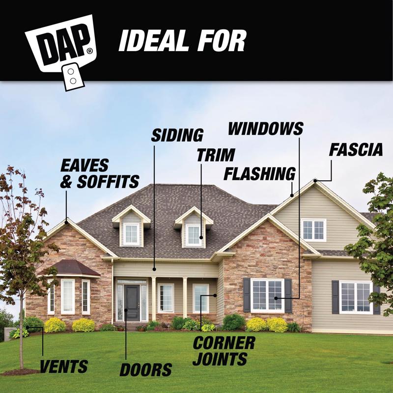 DAP Dynaflex Ultimate Clear Premium Latex Door/Siding/ Window Caulk Sealant 10.1 oz.