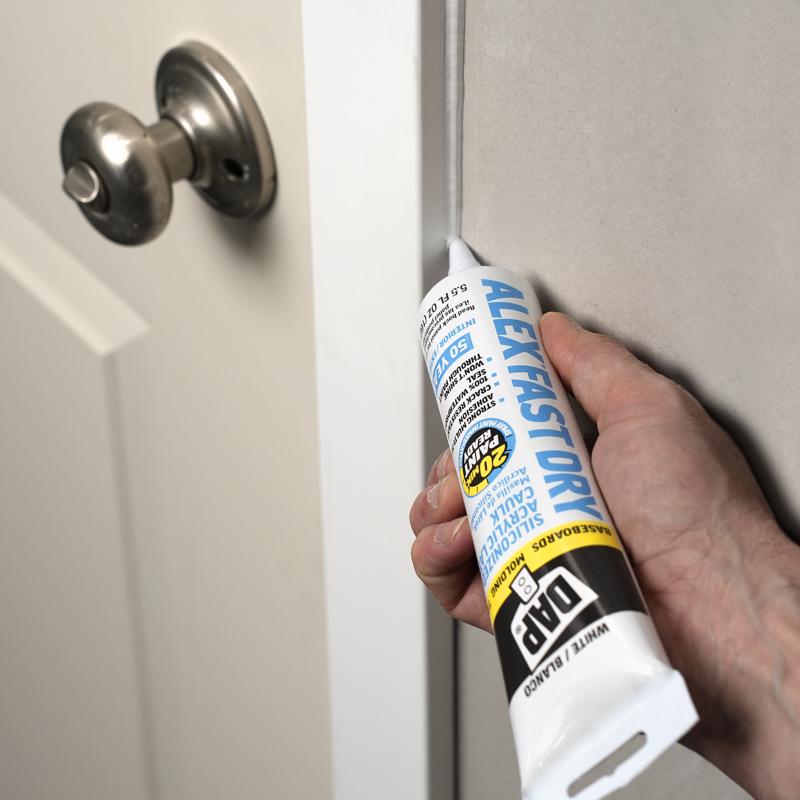 DAP Alex Fast Dry White Acrylic Latex Caulk 5.5 fl. oz.