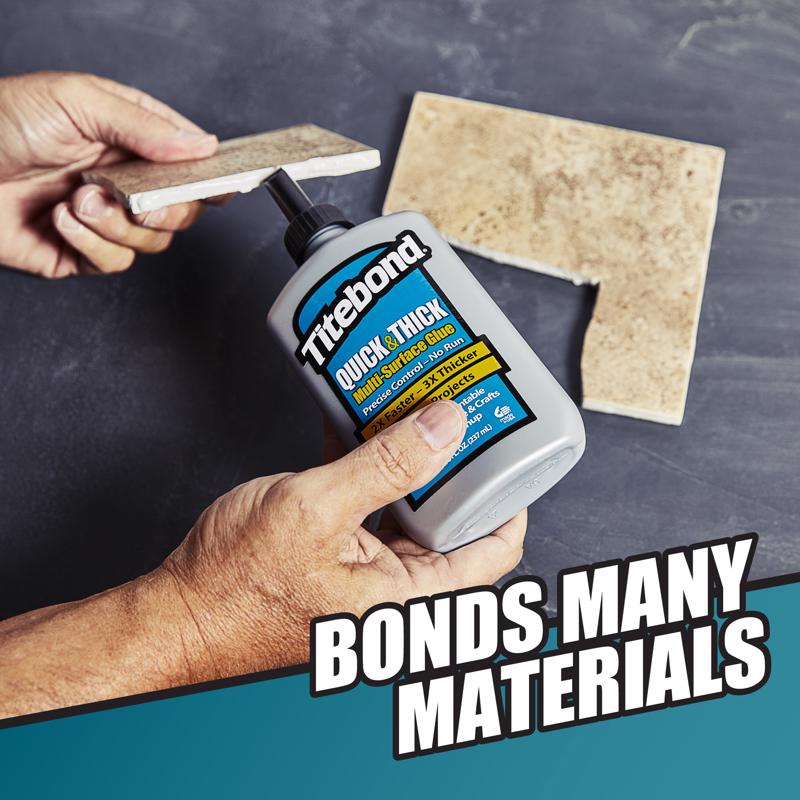 Titebond Quick & Thick High Strength Glue 8 oz