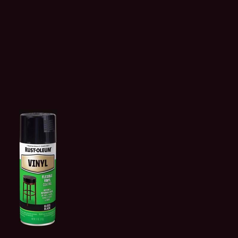 SPRYPAINT VINYL BLK 11OZ