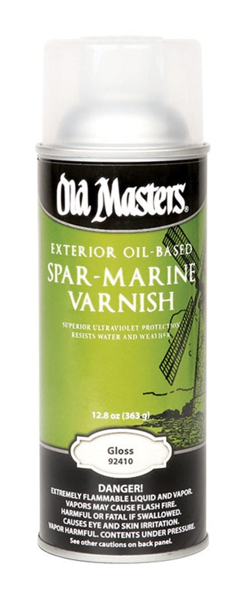 Old Masters Gloss Clear Oil-Based Marine Spar Varnish Spray 12 oz