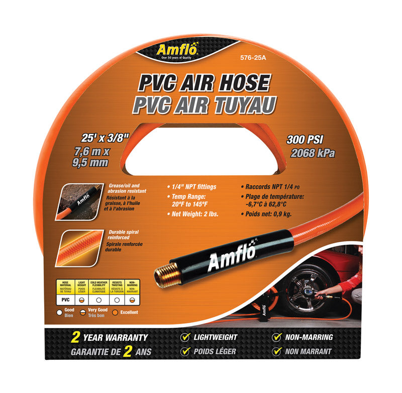 HOSE AIR 3/8"X25' ORANGE