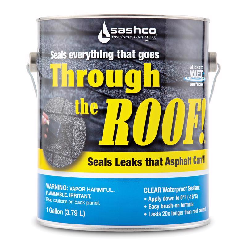 Through The Roof 14004 Elastomeric Roof Sealant, Brushable, Gallon - Quantity 2