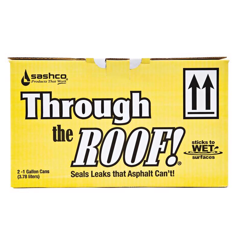 Through The Roof 14004 Elastomeric Roof Sealant, Brushable, Gallon - Quantity 2
