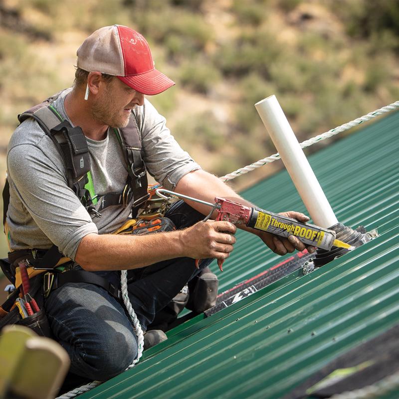 Through The Roof 14004 Elastomeric Roof Sealant, Brushable, Gallon - Quantity 2