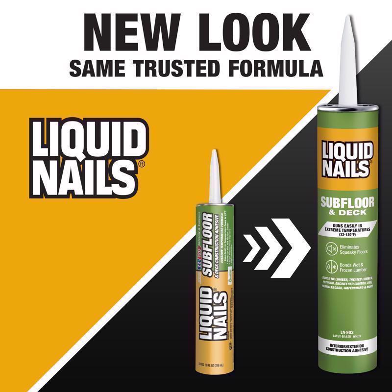 Liquid Nails Subfloor & Deck Acrylic Latex Construction Adhesive 10 oz