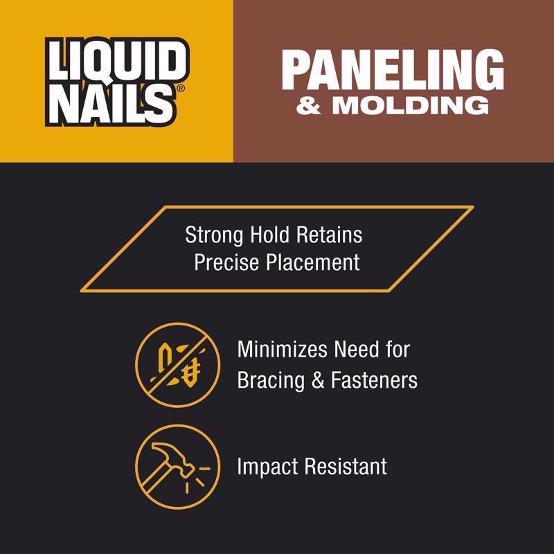 Liquid Nails Paneling & Molding High Strength Latex Adhesive 10 oz