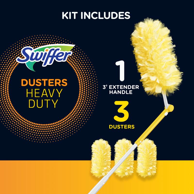 Swiffer 360 Heavy Duty Dusters Microfiber 360 Duster Kit 3 pk