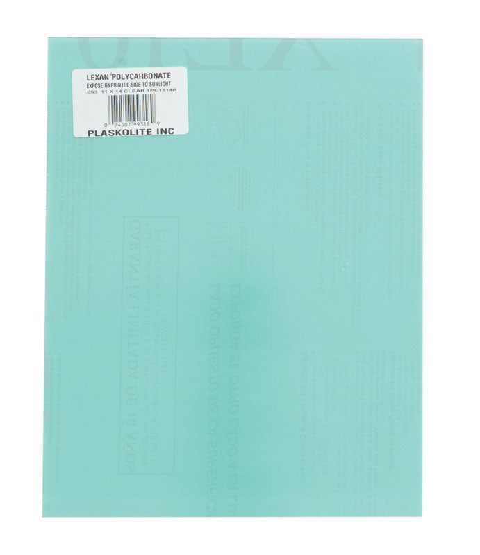 POLYCARB SHEET11X14X.093