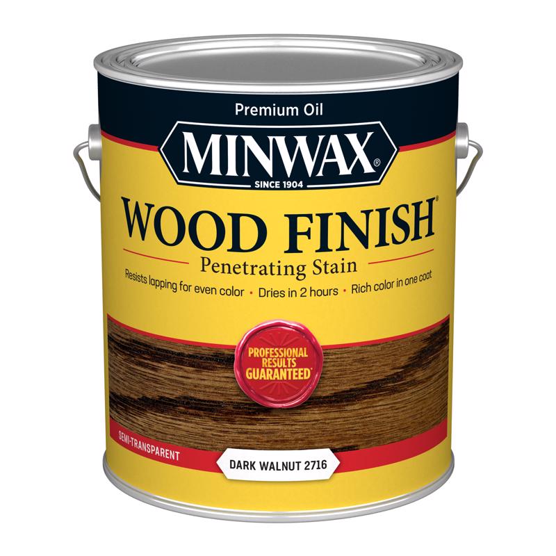 Minwax Wood Finish Semi-Transparent Dark Walnut Oil-Based Penetrating Stain 1 gal