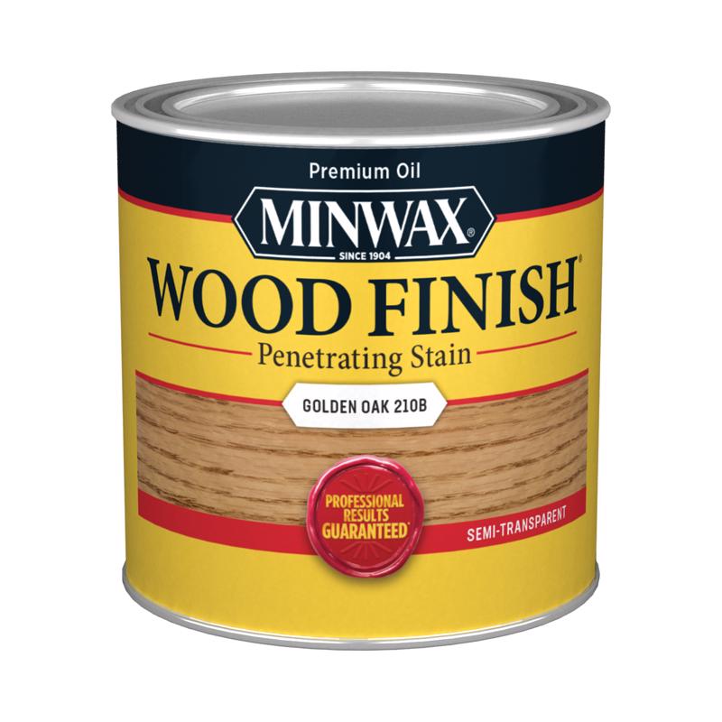 Minwax Wood Finish Semi-Transparent Golden Oak Oil-Based Penetrating Wood Stain 0.5 pt