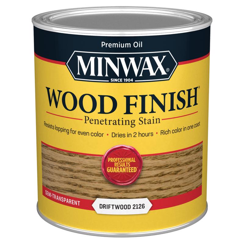 Minwax Wood Finish Semi-Transparent Driftwood Oil-Based Penetrating Wood Stain 1 qt