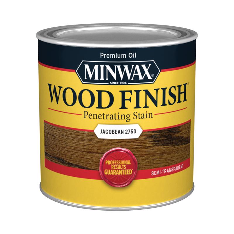 Minwax Wood Finish Semi-Transparent Jacobean Oil-Based Penetrating Wood Stain 0.5 pt
