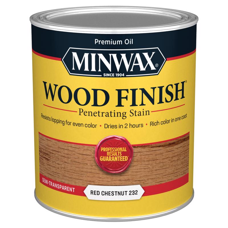 Minwax Wood Finish Semi-Transparent Red Chestnut Oil-Based Penetrating Wood Stain 1 qt