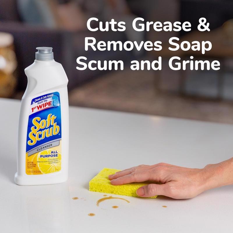 Soft Scrub Lemon Scent Cleanser 24 oz Cream