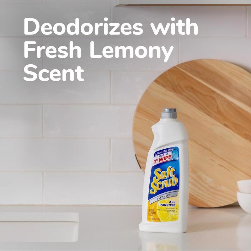 Soft Scrub Lemon Scent Cleanser 24 oz Cream