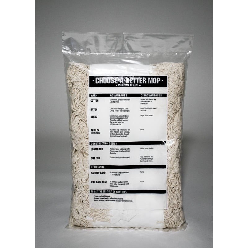 Elite Mops and Brooms Dust Cotton Mop Refill 1 pk