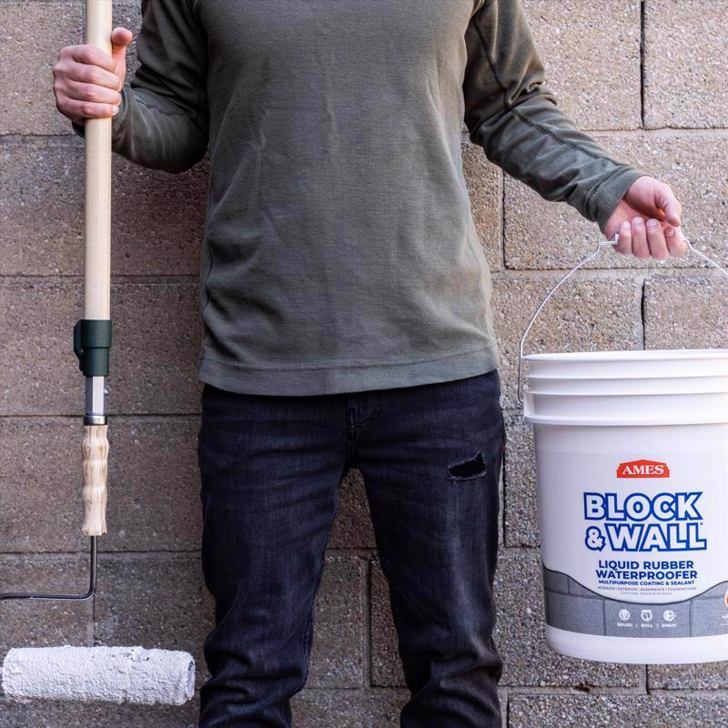 AMES Block & Wall White Liquid Rubber Waterproof and Sealer