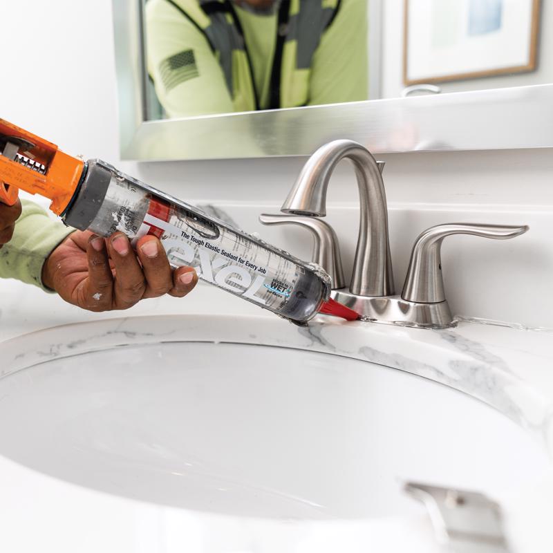 Sashco Lexel Flexible Caulk - Clear (10.5-Ounce Cartridge, Pack of 12)