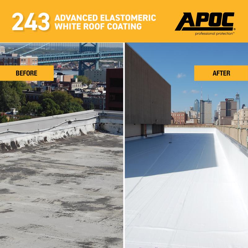 APOC Gloss White Acrylic Roof Coating 4.75 gal