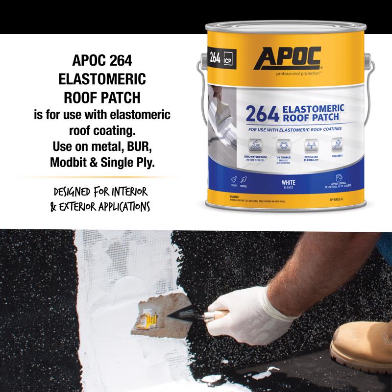 APOC Gloss White Elastomeric Roof Sealant 1 gal