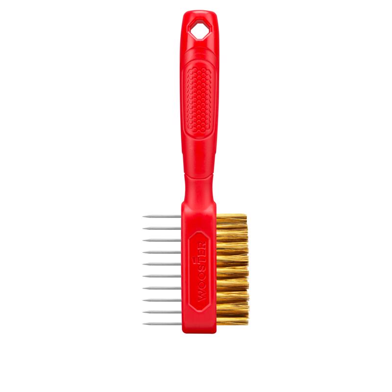 Wooster Beige Stainless Steel Brush and Roller Cleaning Tool
