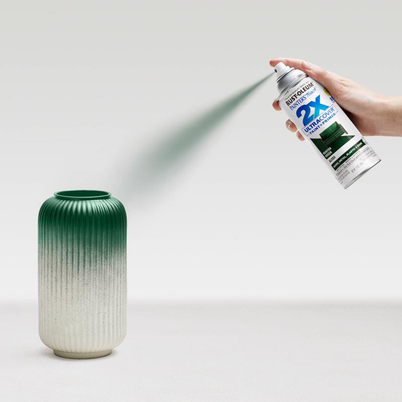 Rust-Oleum Painter's Touch 2X Ultra Cover Gloss Hunter Green Paint+Primer Spray Paint 12 oz
