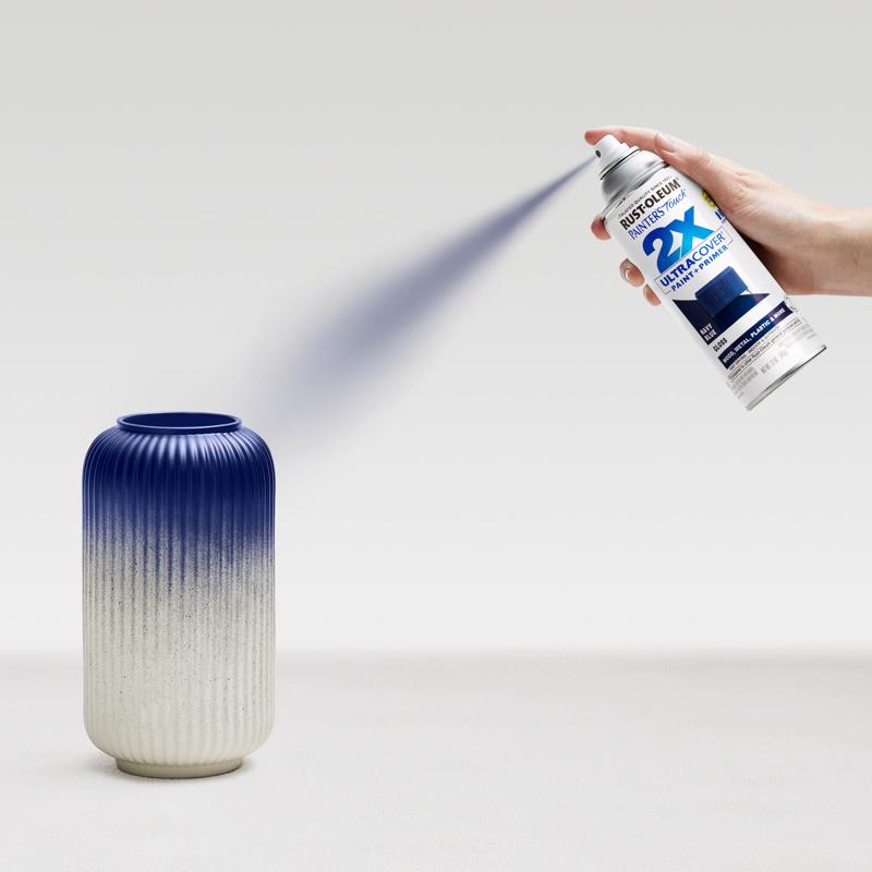 Rust-Oleum Painter's Touch 2X Ultra Cover Gloss Navy Blue Paint+Primer Spray Paint 12 oz