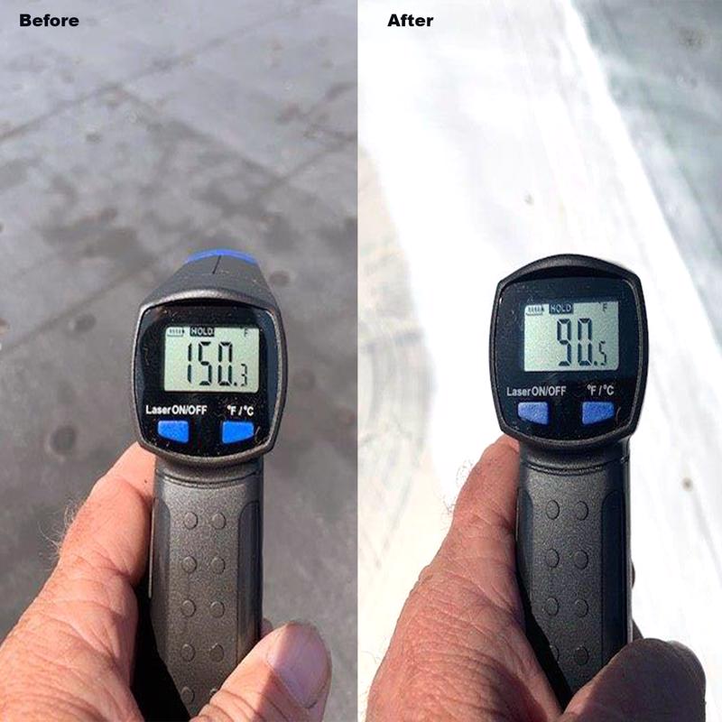 AMES Maximum Stretch Bright White Acrylic Elastomeric Roof Coating