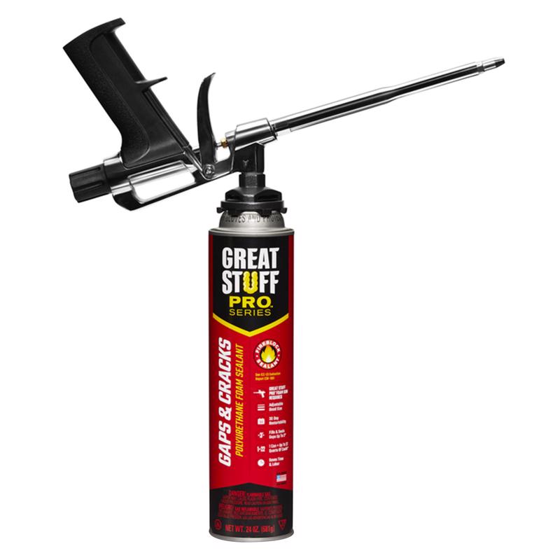 Great Stuff Gaps & Cracks Orange Polyurethane Insulating Foam Sealant 24 oz