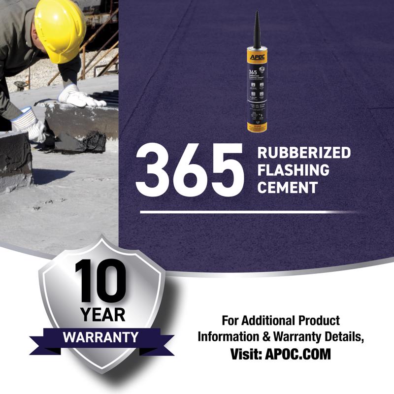 APOC Eterna-Flash Gloss Black Rubber Roof & Flashing Cement 10.1 oz