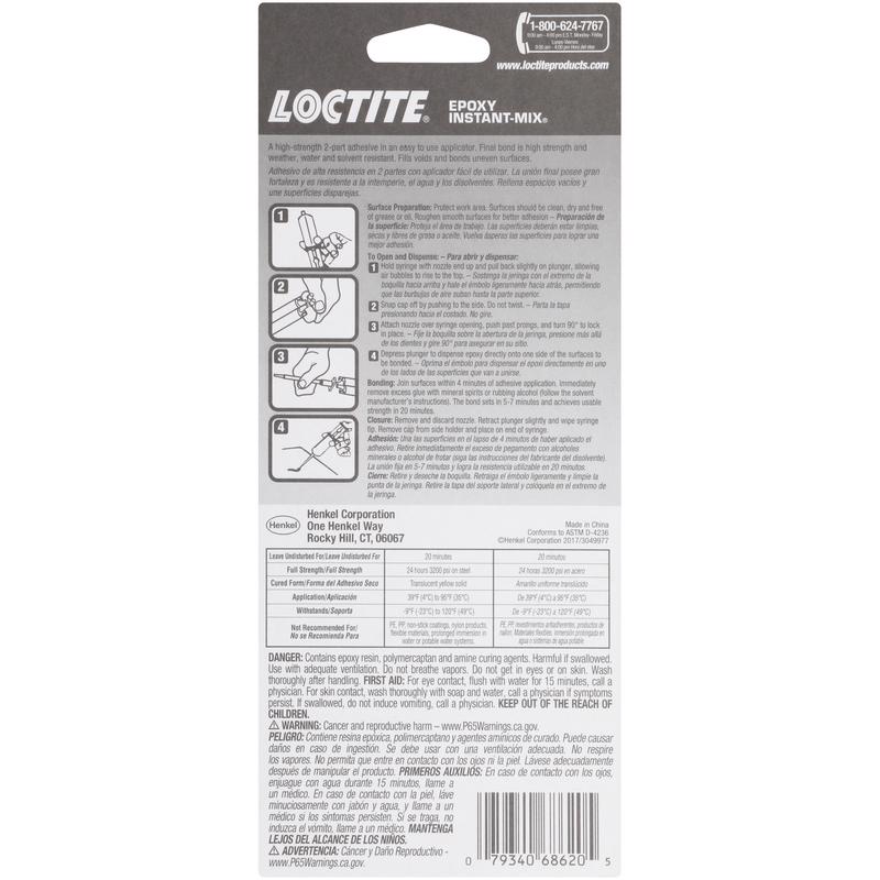 Loctite Instant Mix High Strength Epoxy Epoxy 0.47 oz