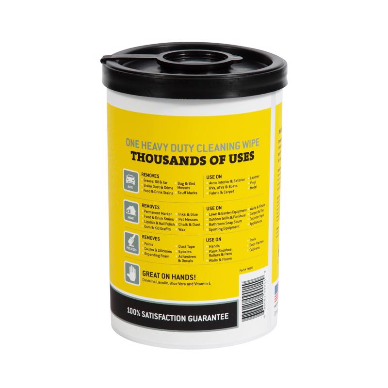 Tub O' Towels Heavy Duty Fiber Weave Cleaning Wipes 12 in. W X 10 in. L 90 pk