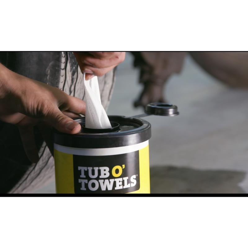 Tub O' Towels Heavy Duty Fiber Weave Cleaning Wipes 12 in. W X 10 in. L 90 pk