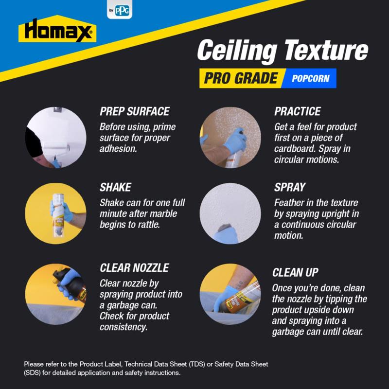 Homax Pro Grade White Water-Based Wall and Ceiling Texture Paint 14 oz