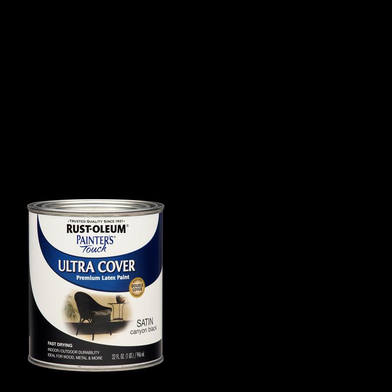 LATEX PAINT CNYN BLK 1QT