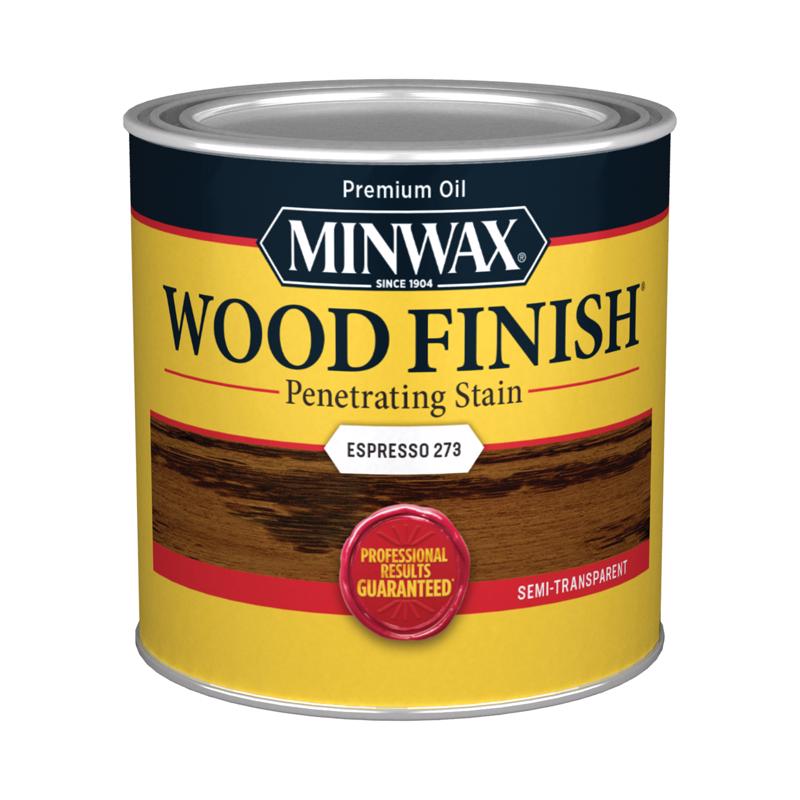 Minwax Wood Finish Semi-Transparent Espresso Oil-Based Penetrating Wood Stain 0.5 pt