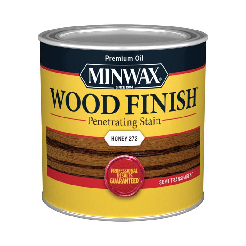 Minwax Wood Finish Semi-Transparent Honey Oil-Based Penetrating Wood Finish 0.5 pt