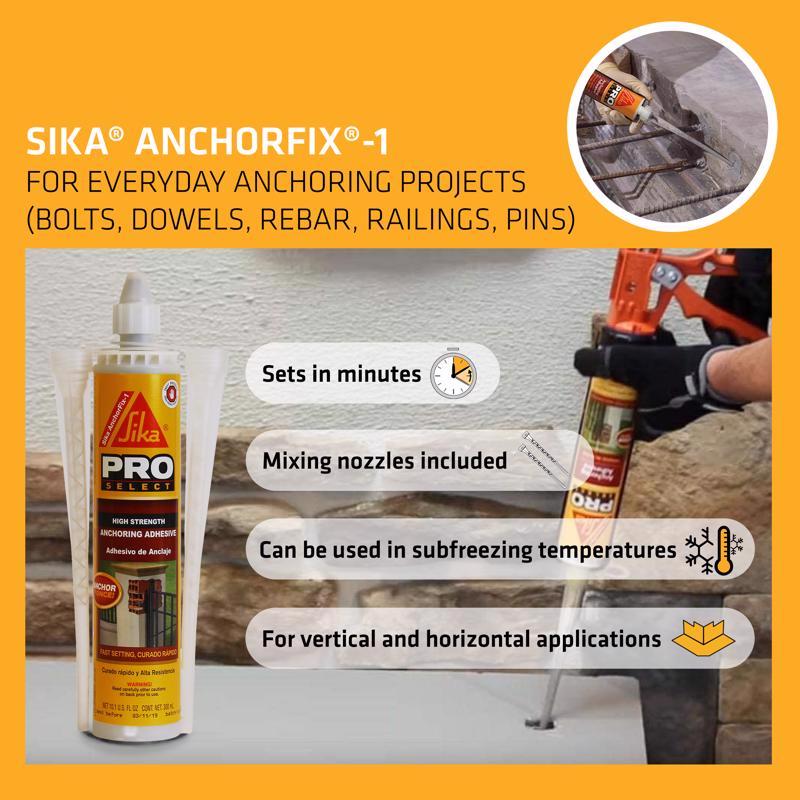 Sika Pro Select High Strength Siliconized Acrylic Compound Anchoring Adhesive 10.1 oz