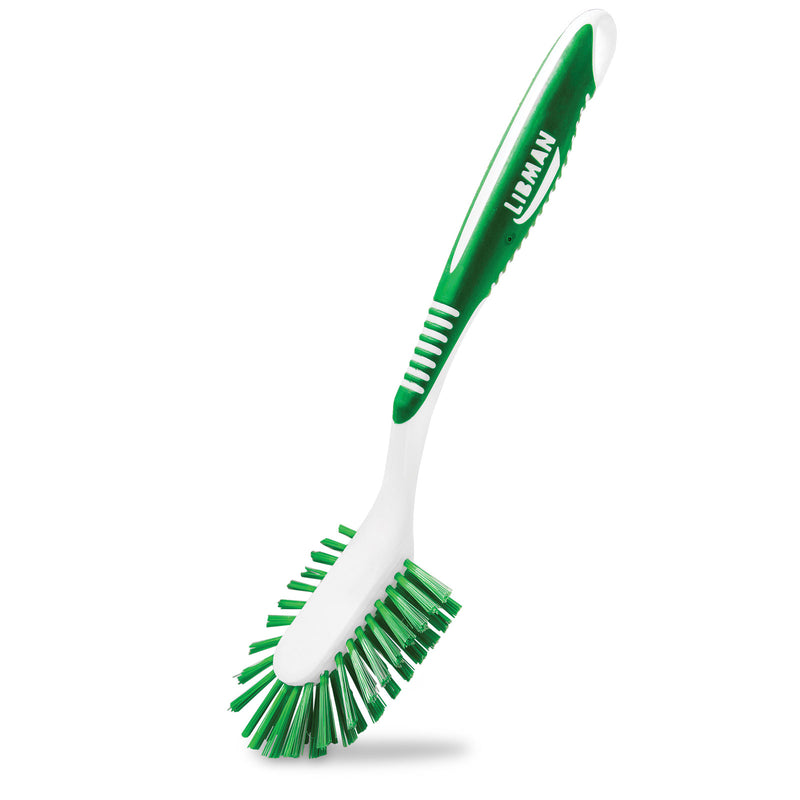Libman 2.4 in. W Hard Bristle 8 in. Plastic/Rubber Handle Kitchen Brush