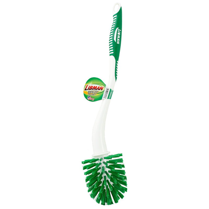 Libman 3.25 in. W Stiff Bristle 11 in. Plastic/Rubber Handle Bowl Brush