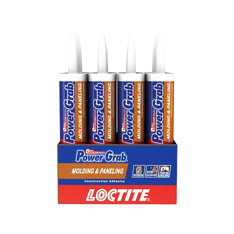 Loctite Power Grab Molding & Paneling Synthetic Latex Drywall Construction Adhesive 9 oz