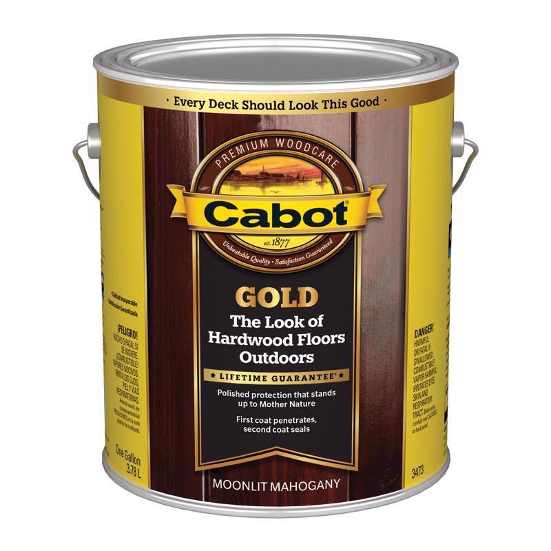 Cabot Gold Transparent Satin Moonlit Mahogany Oil-Based Wood Finish 1 gal