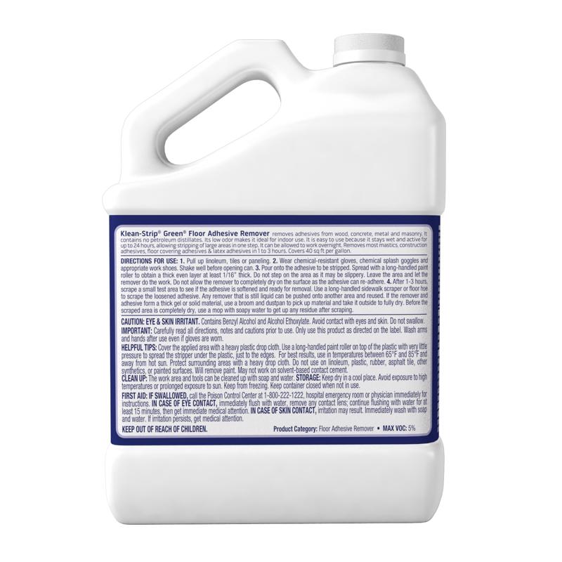 Klean Strip Green Odorless Liquid Floor Adhesive Remover 1 gal
