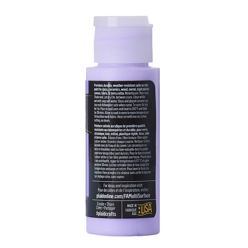 Plaid FolkArt Satin Light Lavender Hobby Paint 2 oz