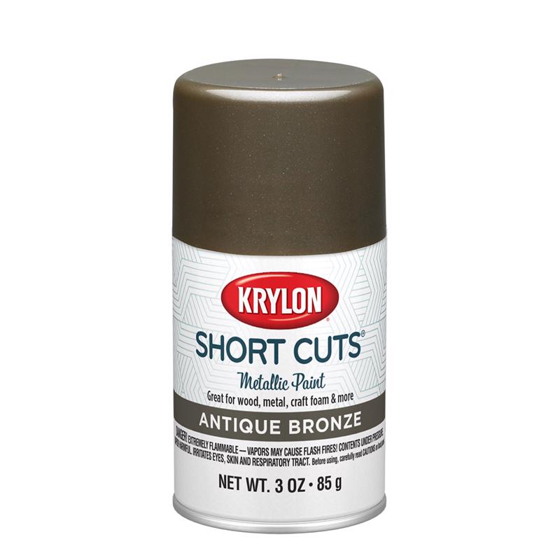 Krylon Short Cuts Metallic Antique Bronze Spray Paint 3 oz